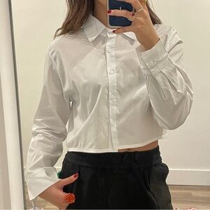 Vintage Cropped Shirt with Adjustable back straps